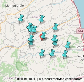 Mappa C.da Maliscia, 63068 Montalto delle Marche AP, Italia (6.25533)