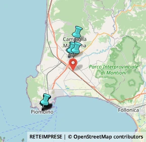 Mappa SS1 Via Aurelia Variante, 57021 Campiglia Marittima LI, Italia (8.36727)