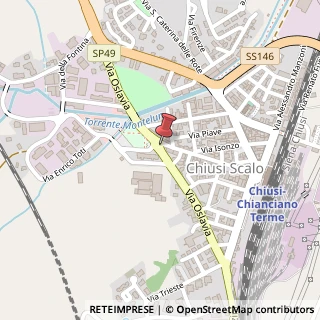 Mappa Via Oslavia, 76, 53044 Chiusi, Siena (Toscana)