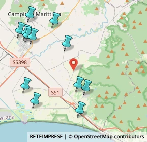 Mappa Strada Comunale di Casalappi, 57021 Campiglia Marittima LI, Italia (5.23667)