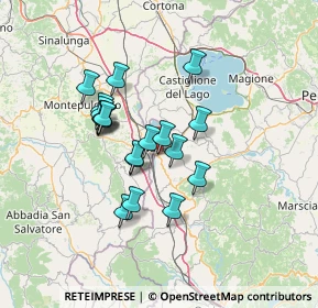 Mappa 5 Strada St. 71 Umbro Casentinese, 06062 Città della Pieve PG (11.36737)