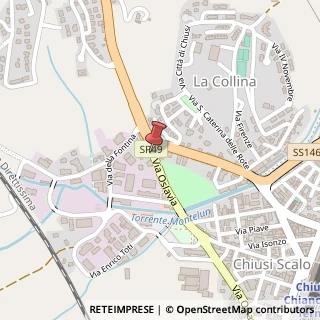 Mappa Via Oslavia, 99, 53043 Chiusi, Siena (Toscana)