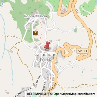 Mappa Via della Rocca, 10, 53023 Castiglione d'Orcia, Siena (Toscana)