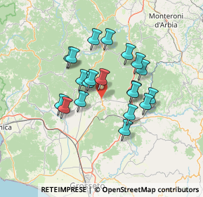 Mappa Vicolo Cieco, 58036 Roccastrada GR, Italia (11.513)