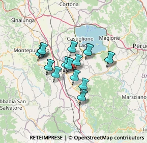 Mappa Via di Casina, 06062 Città della Pieve PG, Italia (10.347)