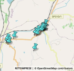 Mappa Via di Casina, 06062 Città della Pieve PG, Italia (1.3485)