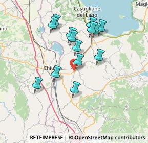 Mappa Via di Casina, 06062 Città della Pieve PG, Italia (6.88)