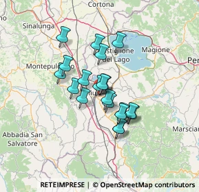 Mappa Via Marche, 06062 Città della Pieve PG, Italia (10.037)