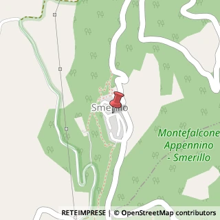 Mappa Via s.martino al faggio 11, 63020 Smerillo, Fermo (Marche)