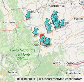 Mappa Via Caccianebbia, 63857 Amandola FM, Italia (12.204)