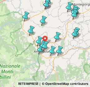Mappa Via Caccianebbia, 63857 Amandola FM, Italia (9.011)