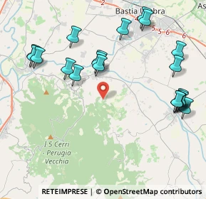 Mappa Via Montebalacca, 06084 Bettona PG, Italia (4.9805)