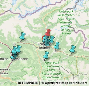 Mappa Via Valle Aurina, 39031 Brunico BZ, Italia (13.3025)