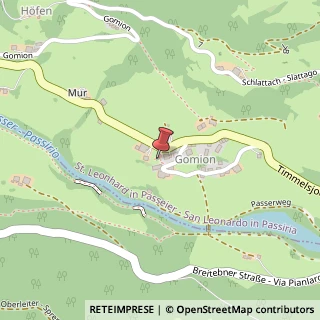 Mappa Gomion, 39015 San Leonardo In Passiria BZ, Italia, 39015 San Leonardo in Passiria, Bolzano (Trentino-Alto Adige)
