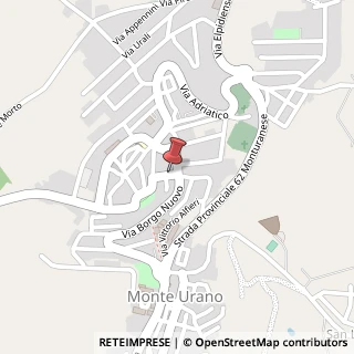 Mappa Via Borgo Nuovo, 29, 63813 Monte Urano, Fermo (Marche)