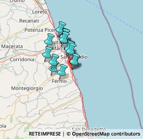 Mappa 63900 Lido di Fermo FM, Italia (8.74875)