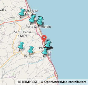 Mappa Via Raffaele Rossetti, 63900 Lido di Fermo FM, Italia (6.28071)