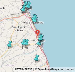 Mappa Via Raffaele Rossetti, 63900 Lido di Fermo FM, Italia (8.92625)