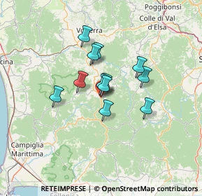 Mappa Via Giuseppe Verdi, 56041 Castelnuovo di Val di Cecina PI, Italia (9.38083)