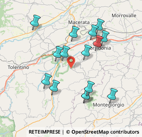 Mappa Contrada Villamagna, 62010 Urbisaglia MC, Italia (7.50067)