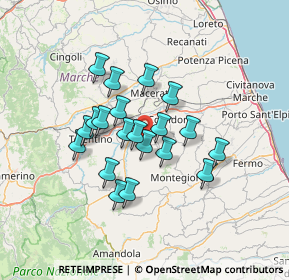 Mappa Contrada Villamagna, 62010 Urbisaglia MC, Italia (11.0955)