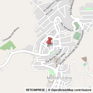 Mappa Piazza della Libertà, 8, 63813 Monte Urano, Fermo (Marche)