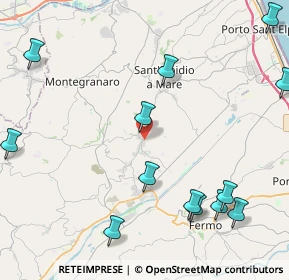 Mappa Via Genova, 63015 Monte Urano FM, Italia (5.93929)