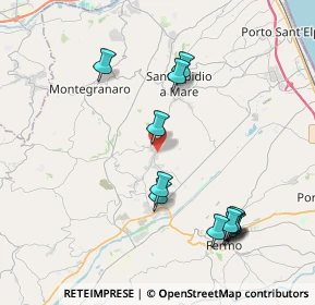 Mappa Via Genova, 63015 Monte Urano FM, Italia (4.3575)