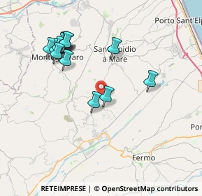 Mappa Via Genova, 63015 Monte Urano FM, Italia (3.99643)