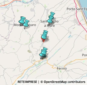 Mappa Via Genova, 63015 Monte Urano FM, Italia (3.165)