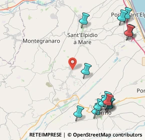 Mappa Via Genova, 63015 Monte Urano FM, Italia (5.804)