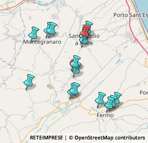 Mappa Via Genova, 63015 Monte Urano FM, Italia (3.92875)