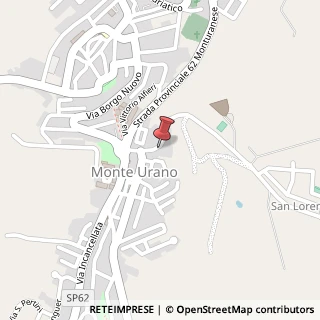 Mappa Via genova 26, 63015 Monte Urano, Fermo (Marche)