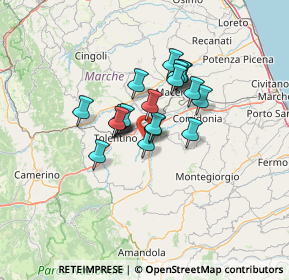 Mappa Contrada Entogge, 62010 Urbisaglia MC, Italia (9.0115)