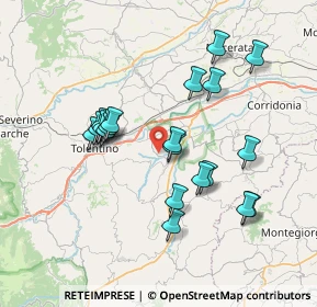 Mappa Contrada Entogge, 62010 Urbisaglia MC, Italia (7.051)