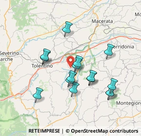 Mappa Contrada Entogge, 62010 Urbisaglia MC, Italia (6.888)