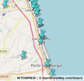 Mappa Via Lungomare Fermano, 63900 Lido di Fermo FM, Italia (2.72588)