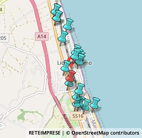 Mappa Via G. Da Verrazzano, 63900 Lido di Fermo FM, Italia (0.8335)