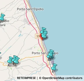 Mappa Via G. Da Verrazzano, 63900 Lido di Fermo FM, Italia (5.53357)