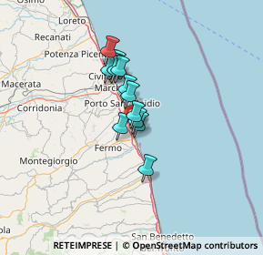 Mappa Via Antoniotto Usodimare, 63900 Lido di Fermo FM, Italia (8.66077)