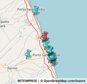 Mappa Via Antoniotto Usodimare, 63900 Lido di Fermo FM, Italia (3.14231)