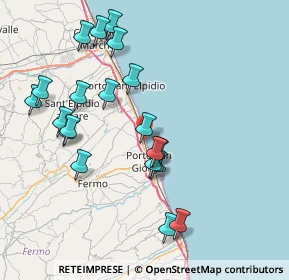 Mappa Via Antoniotto Usodimare, 63900 Lido di Fermo FM, Italia (8.3305)