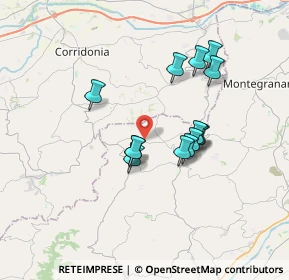Mappa Contrada Selve Lunghe, 63815 Monte San Pietrangeli FM, Italia (3.03857)