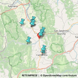 Mappa Via Giovanni Pascoli, 62022 Castelraimondo MC, Italia (5.55182)