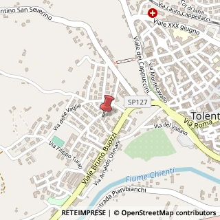 Mappa Via C. Forlanini, 14, 62029 Tolentino, Macerata (Marche)