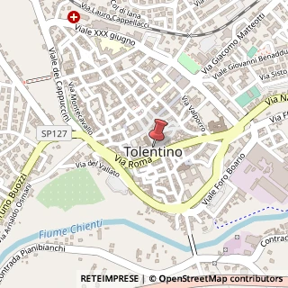 Mappa Piazza della liberta' 3, 62029 Tolentino, Macerata (Marche)