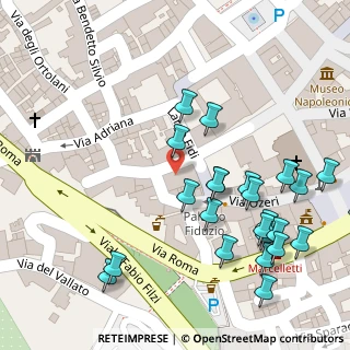 Mappa Via Roma, 62029 Tolentino MC, Italia (0.075)