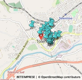 Mappa Via Roma, 62029 Tolentino MC, Italia (0.2455)