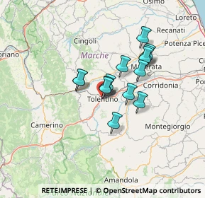 Mappa Via Roma, 62029 Tolentino MC, Italia (9.84071)