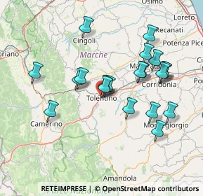 Mappa Via Roma, 62029 Tolentino MC, Italia (14.437)